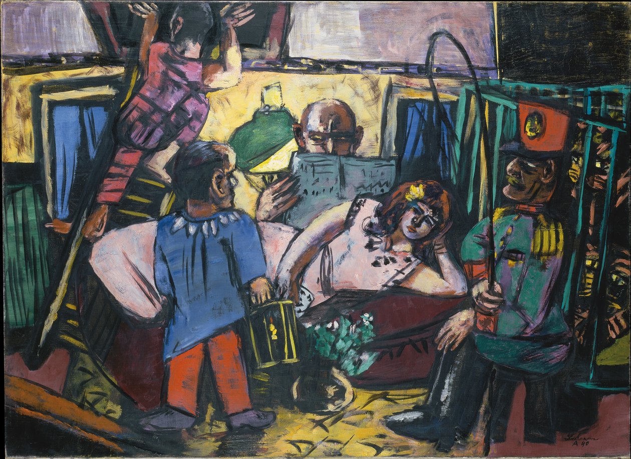 Caravana del circo de Max Beckmann