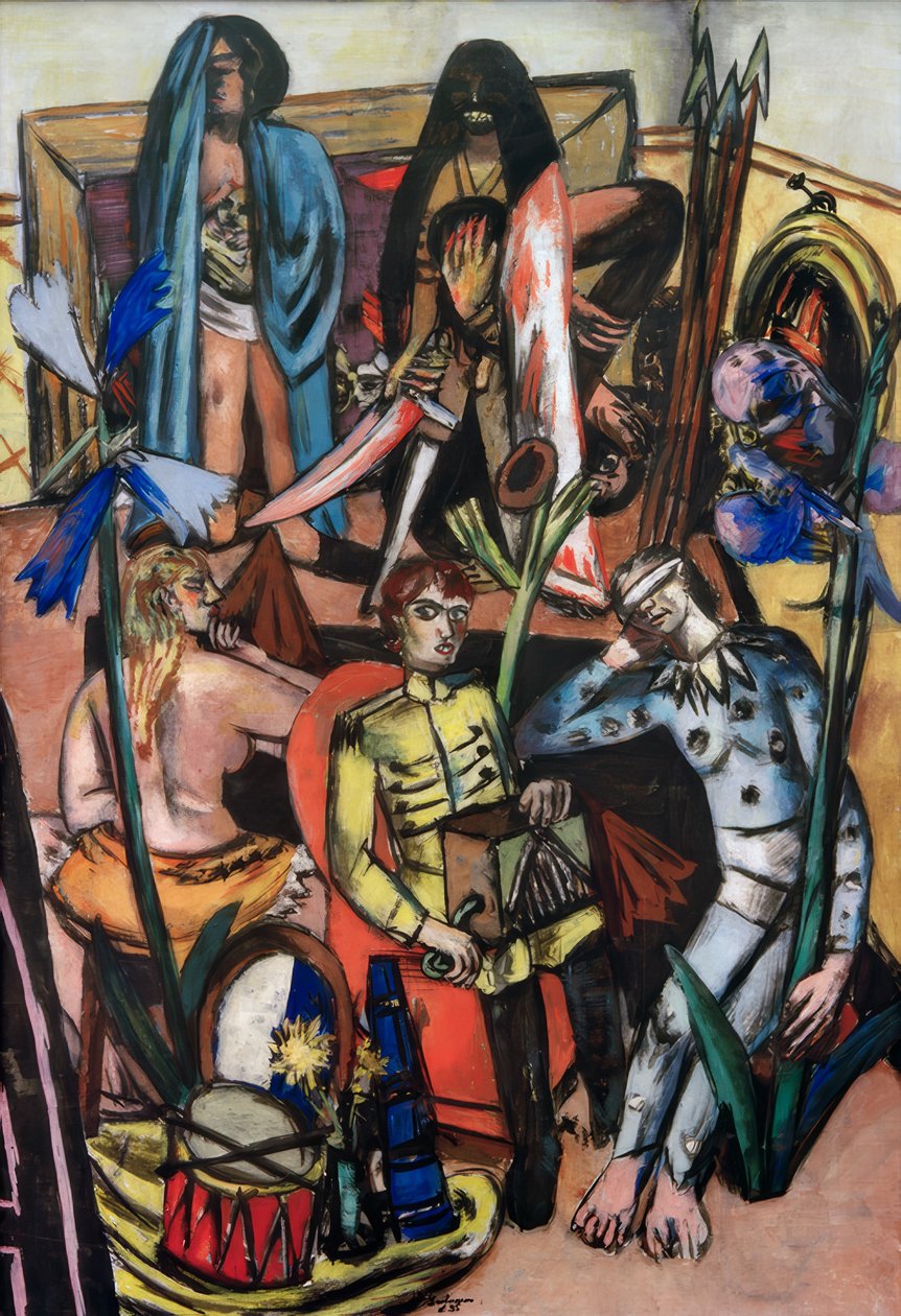 El hombre del organillo (La canción de la vida) de Max Beckmann
