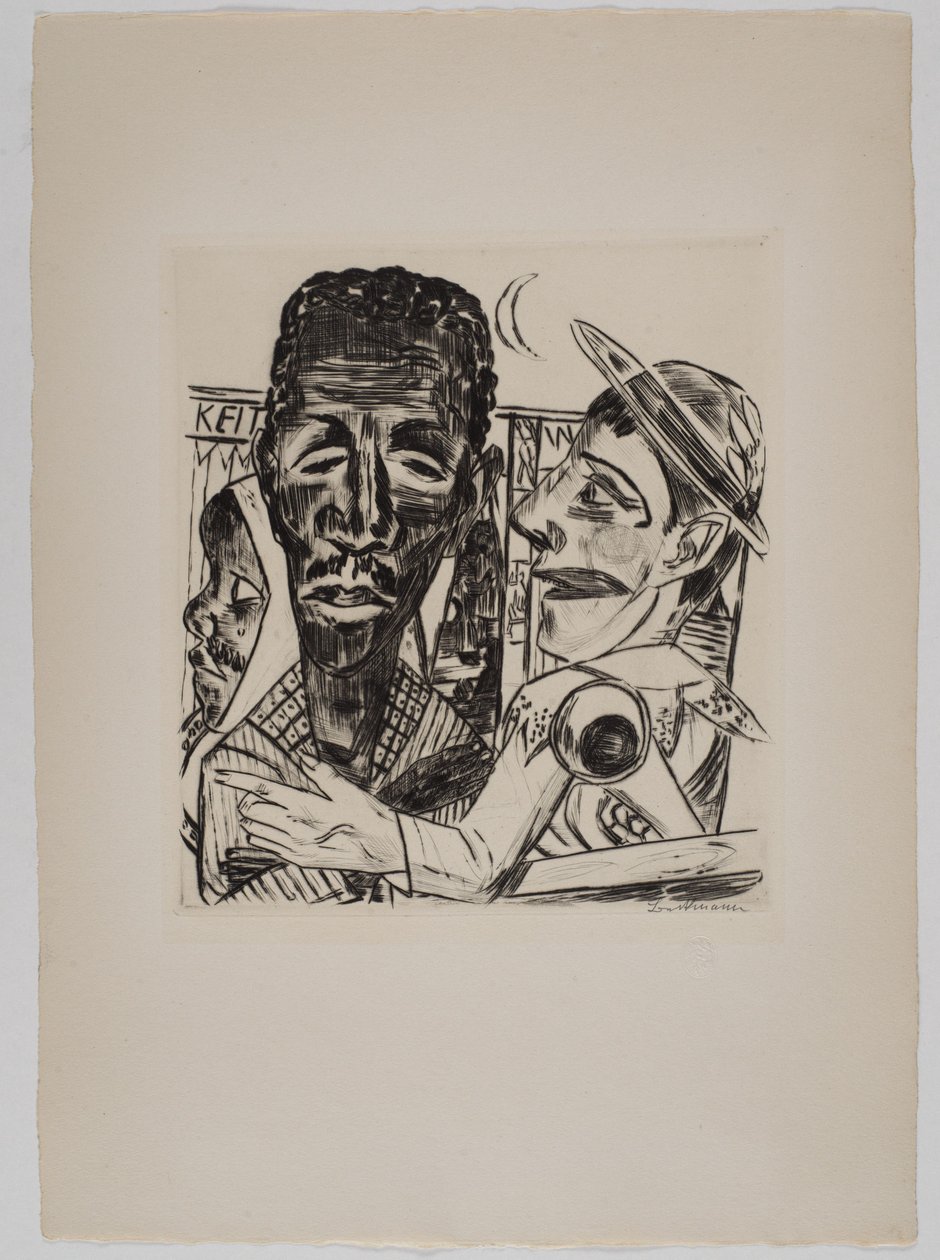 «El hombre negro» de Max Beckmann