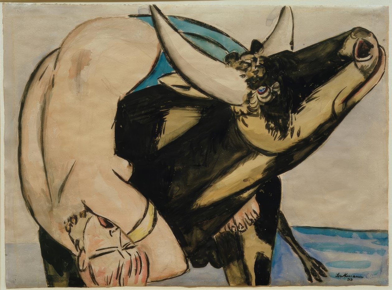 El rapto de Europa de Max Beckmann