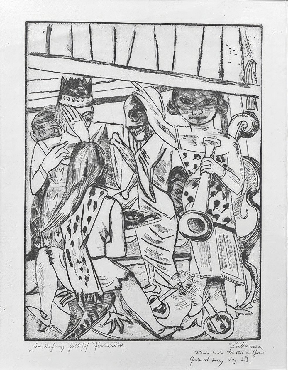 El telón se levanta de Max Beckmann