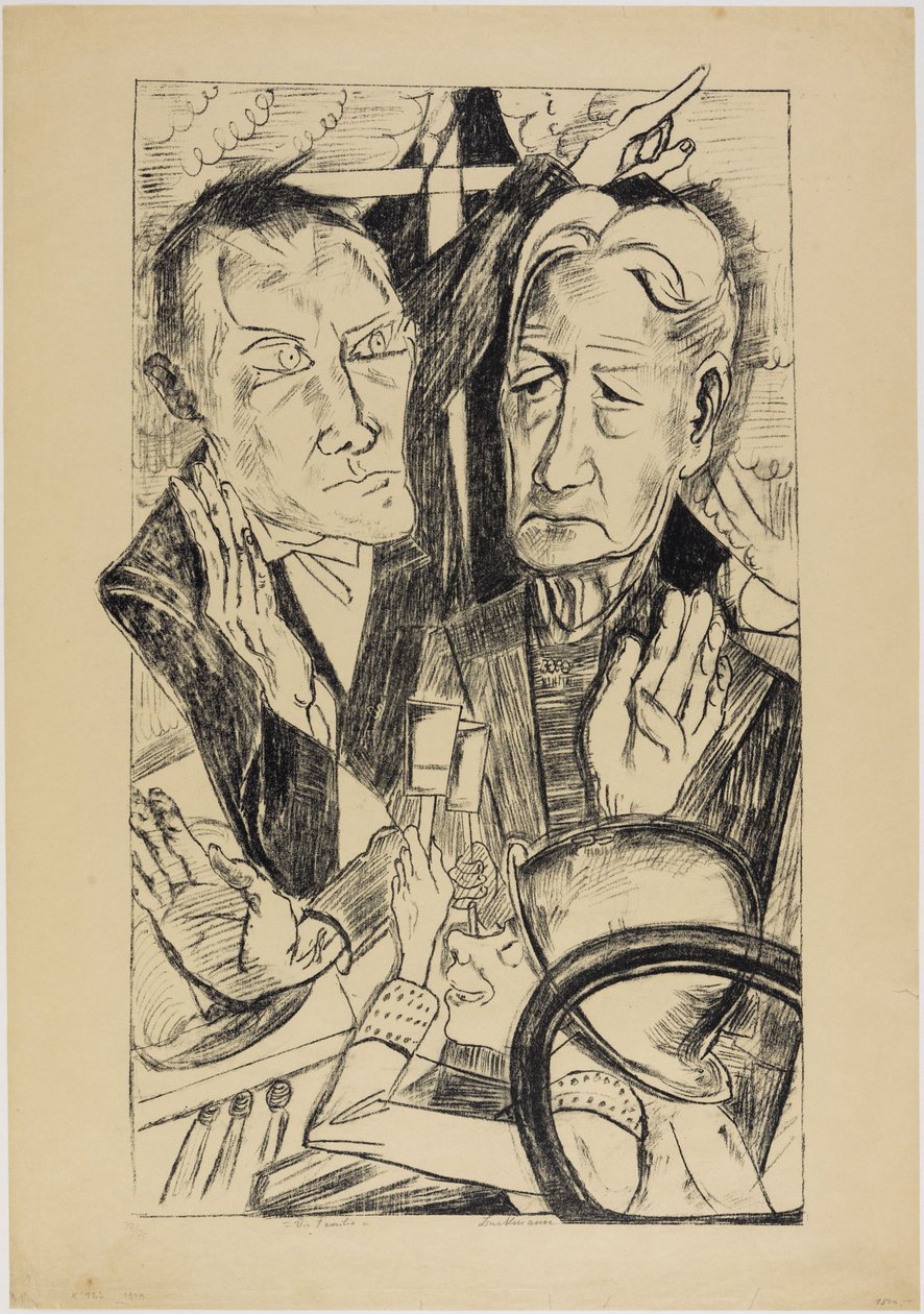 La familia (la familia Beckmann) de Max Beckmann