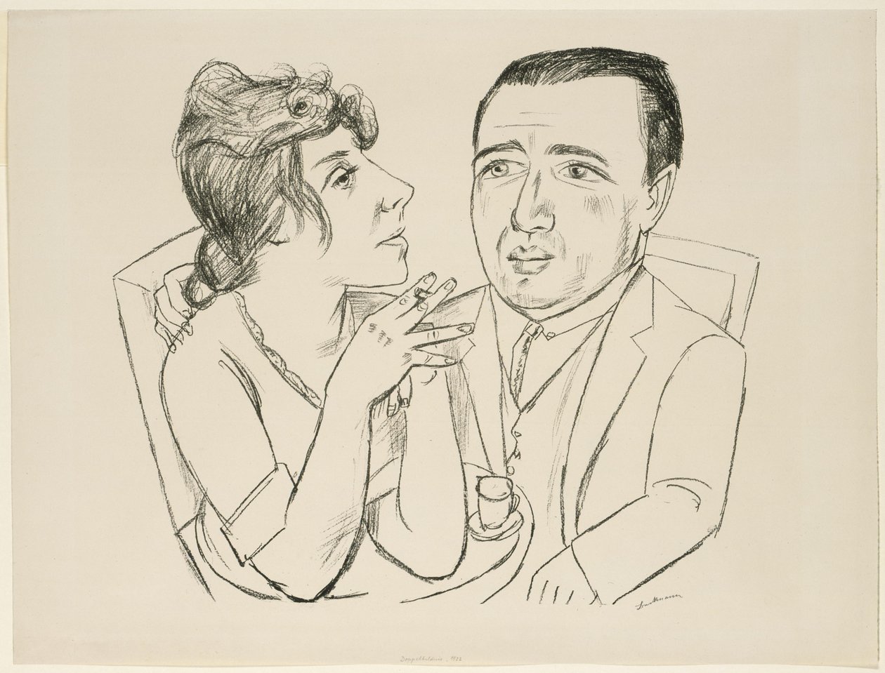 Retrato doble de I. B. Neumann y Martha Stern de Max Beckmann