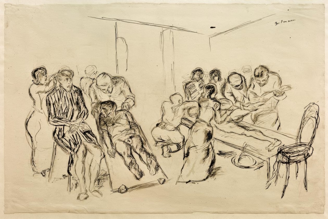 Gran sala de operaciones de Max Beckmann