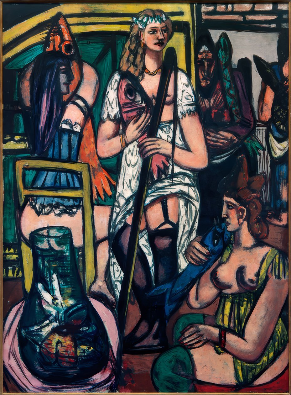 Gran retrato de mujeres, pescadoras de Max Beckmann