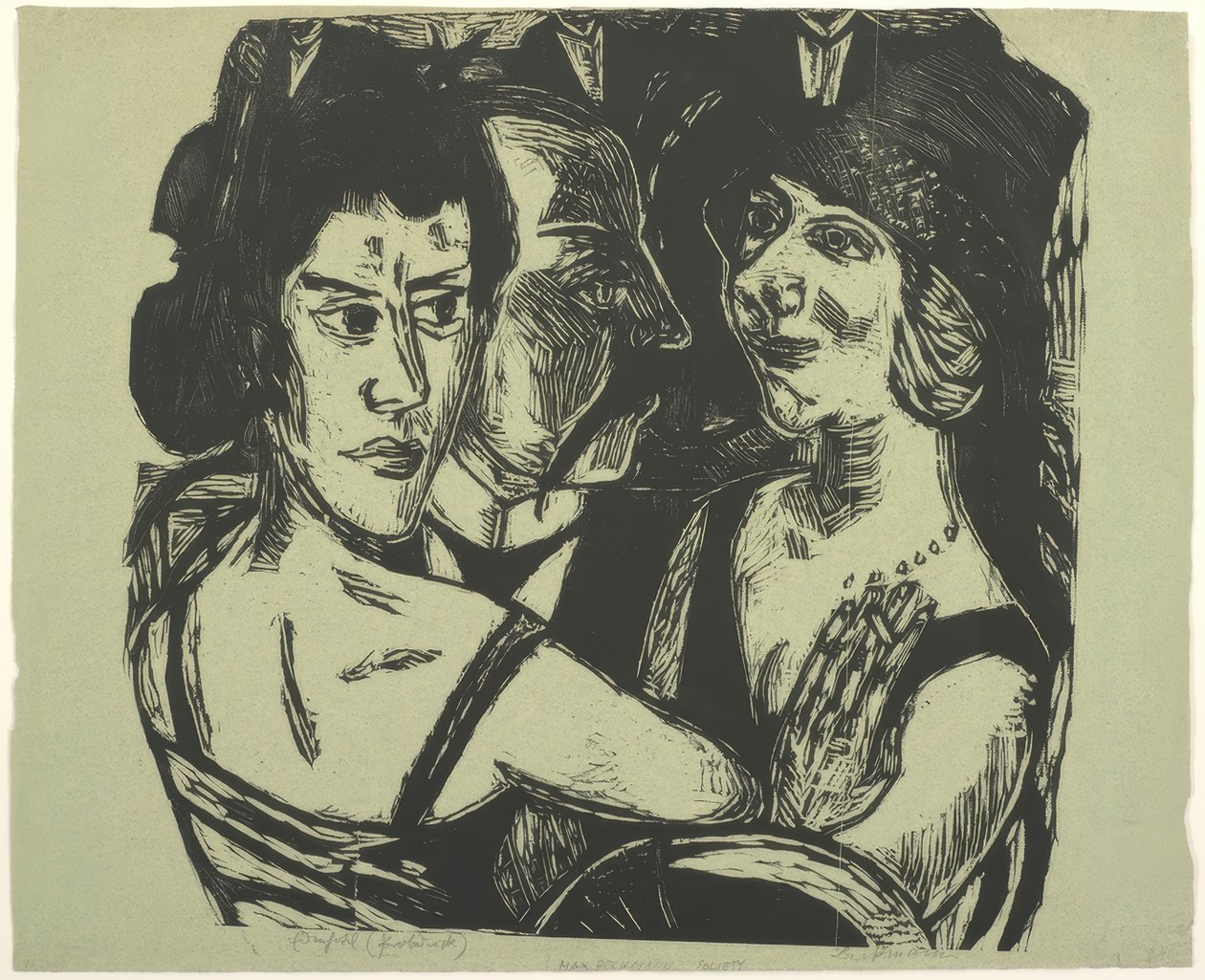 Retrato de grupo, Eden Bar de Max Beckmann