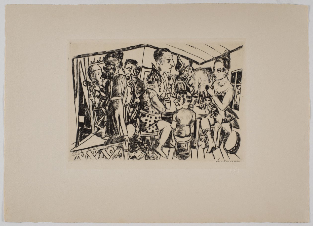 Entre bastidores de Max Beckmann