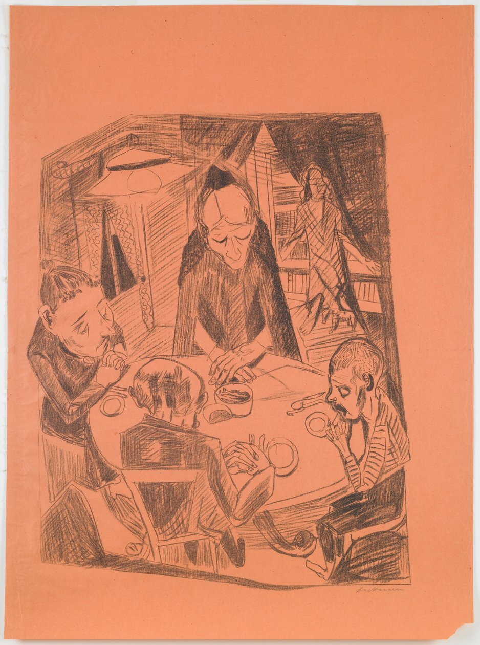 Hunger, Platte 5 aus dem Portfolio „Hölle“ de Max Beckmann