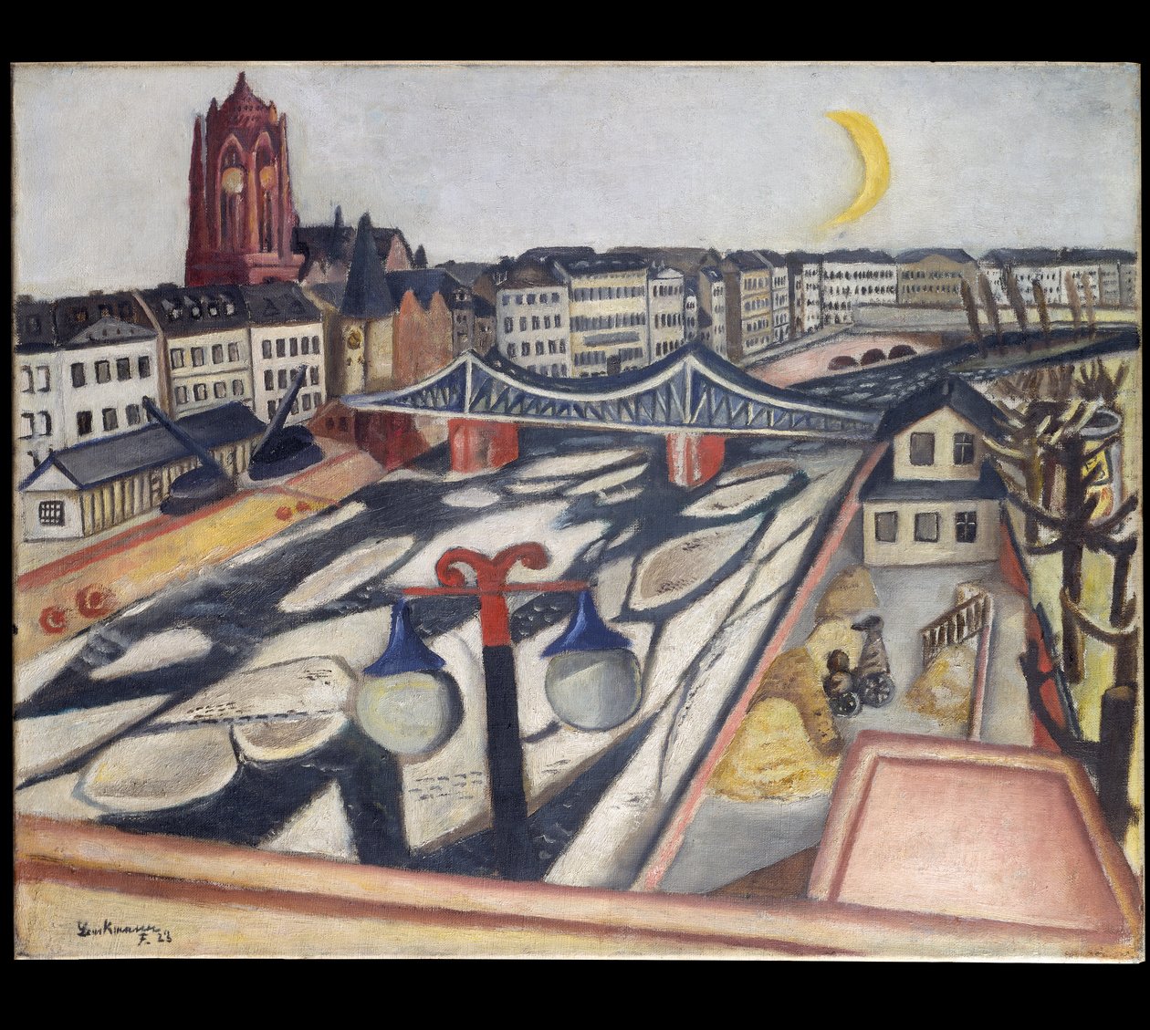 Hielo en el río de Max Beckmann