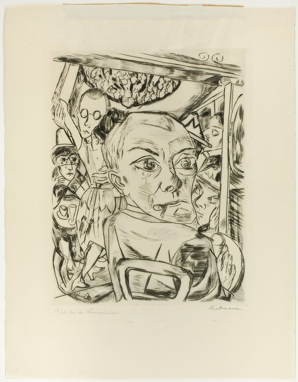 Reina Bar (Autorretrato) de Max Beckmann