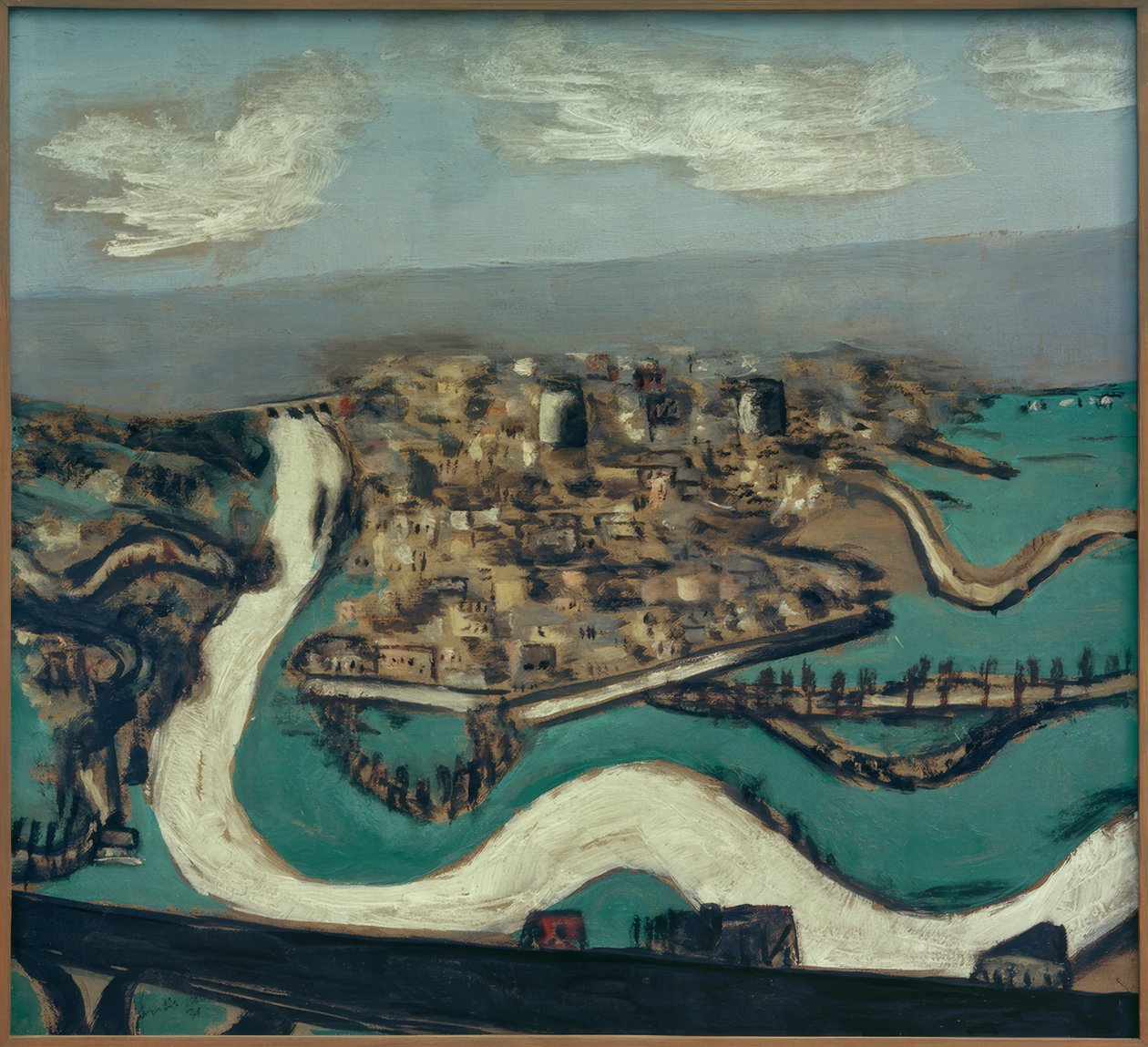 Paisaje de Saint-Germain de Max Beckmann