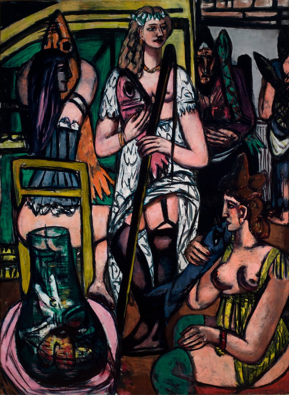 Gran cuadro de mujeres. Pescadoras de Max Beckmann