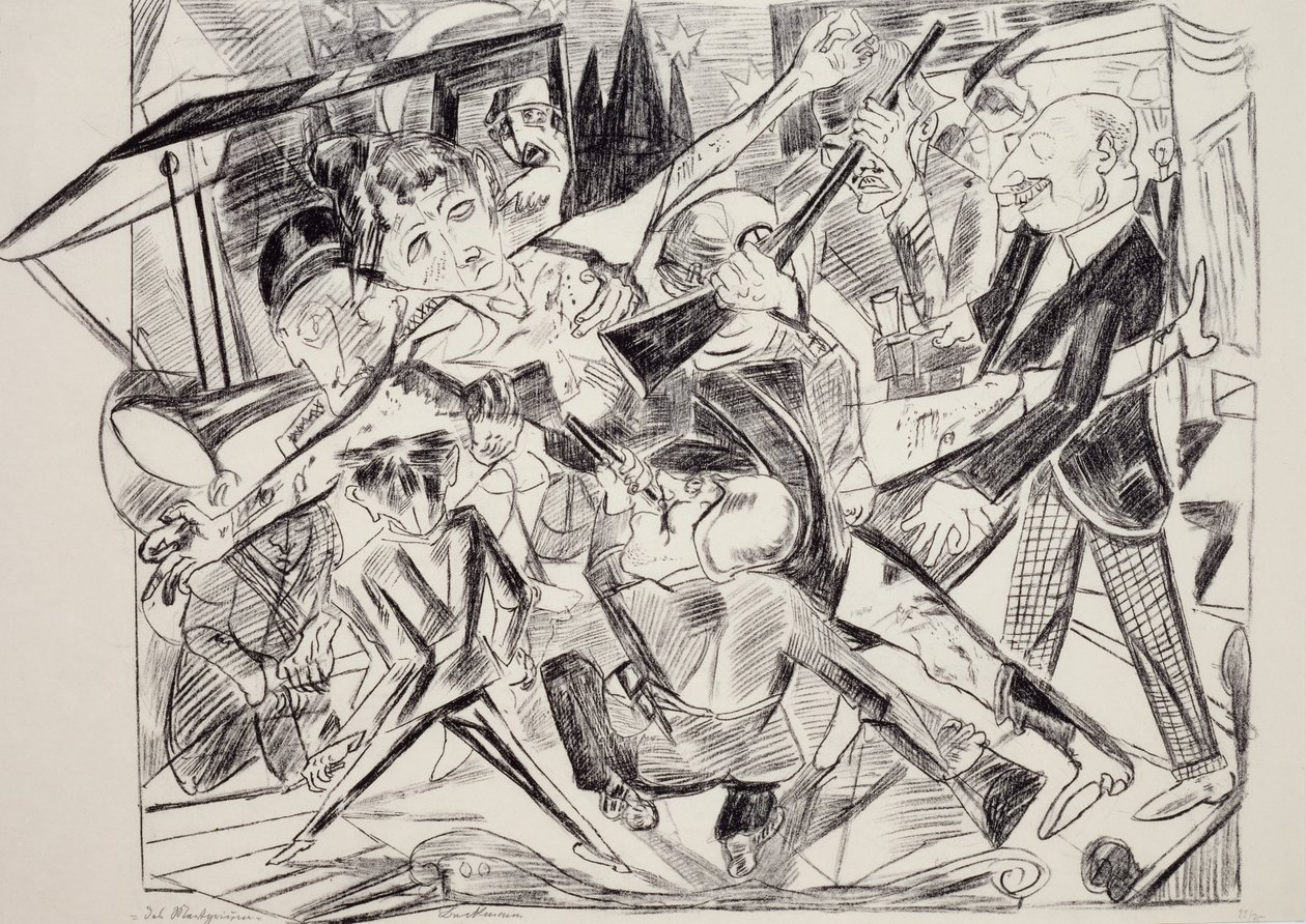 Martirio, de Max Beckmann (1884-1950), grabado. Alemania, siglo XX. de Max Beckmann