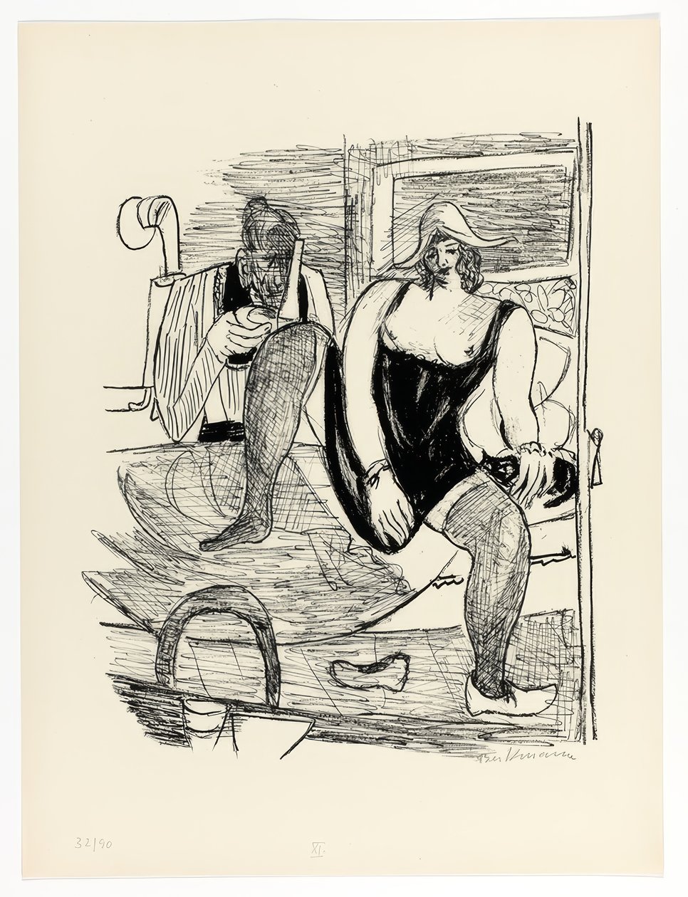 Mañana, lámina 11 de Day and Dream de Max Beckmann