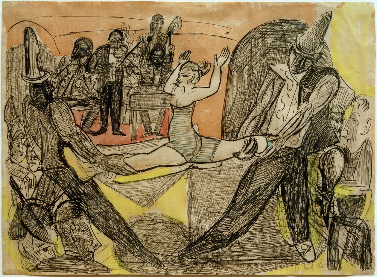 Club nocturno en Nueva York de Max Beckmann