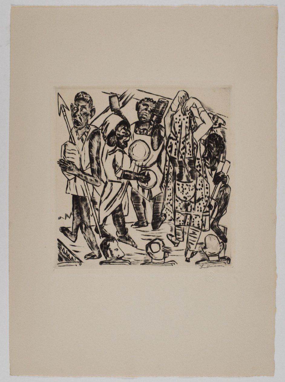 «Danza negra» de Max Beckmann