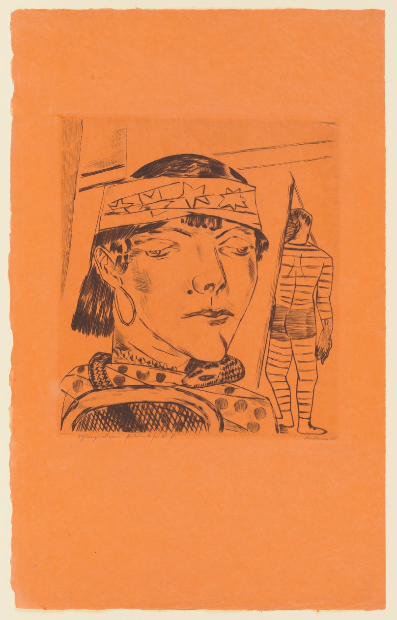 Tafel 10 der Serie: Jährlicher Jahrmarkt de Max Beckmann