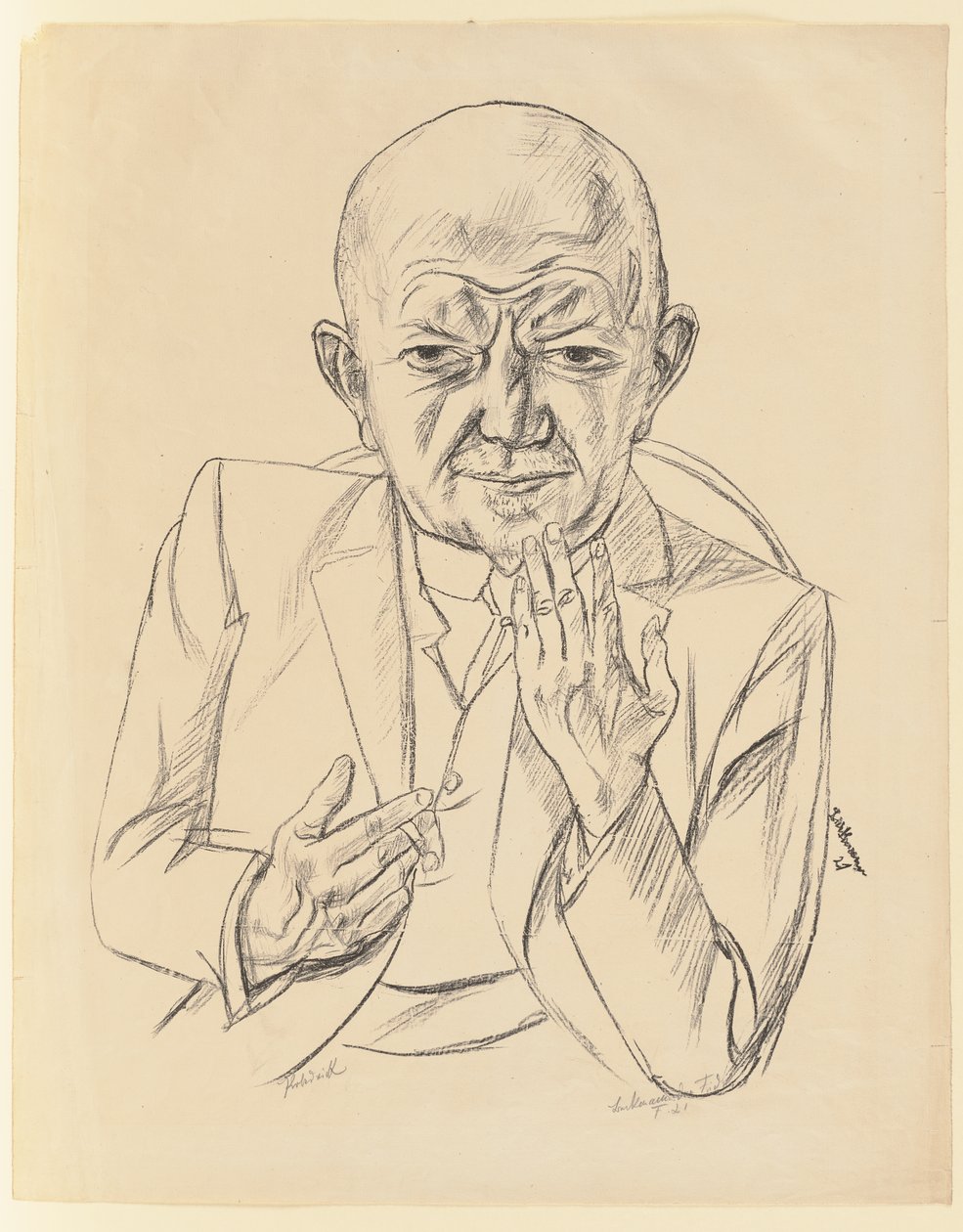 Retrato del Dr. Weidner de Max Beckmann