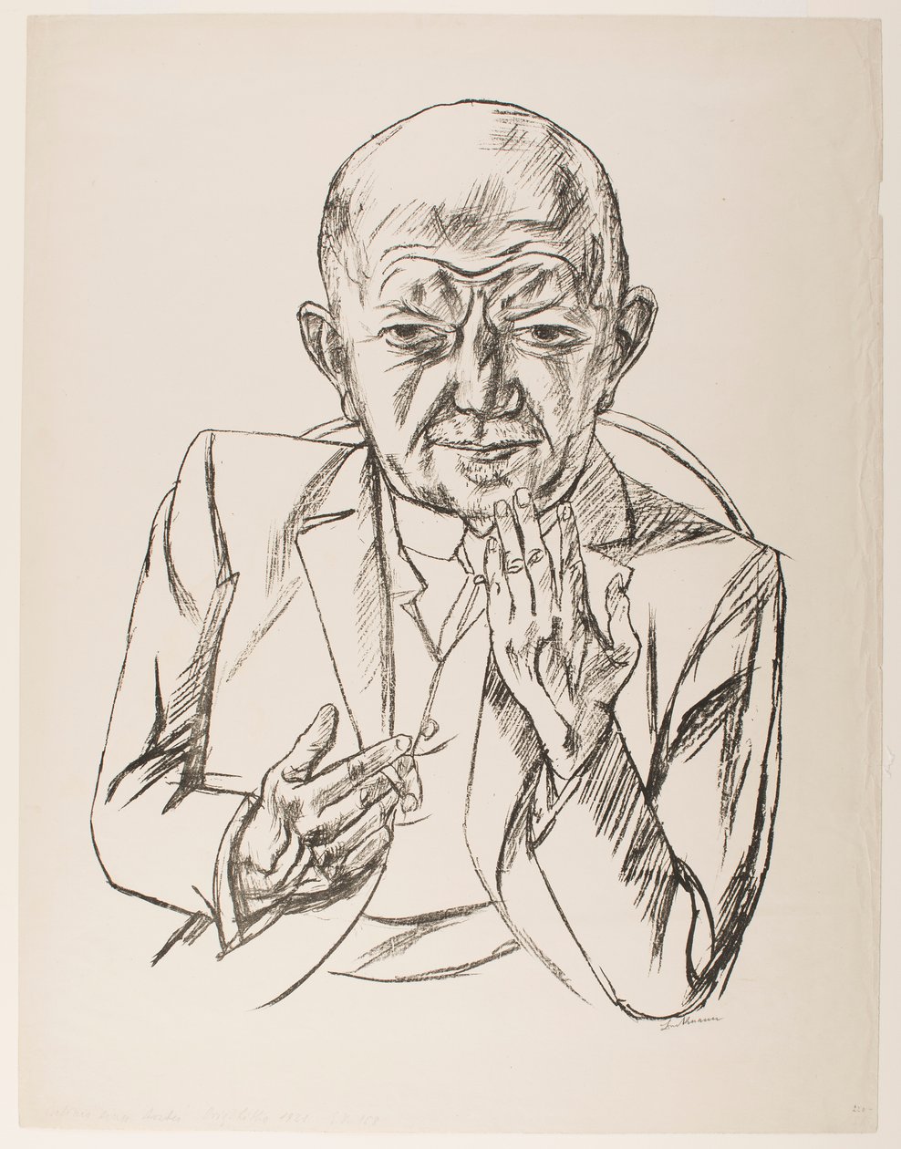 Retrato del Dr. Weidner de Max Beckmann