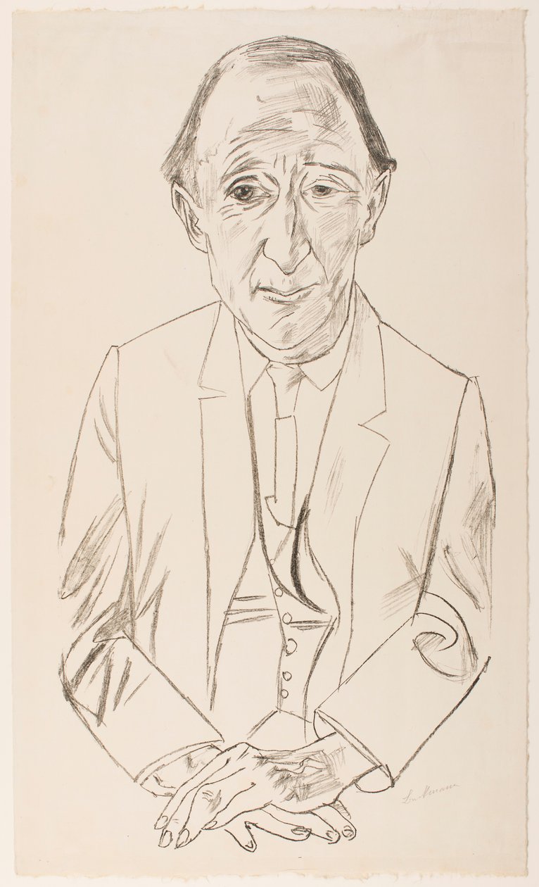Retrato del compositor Frederik Delius de Max Beckmann