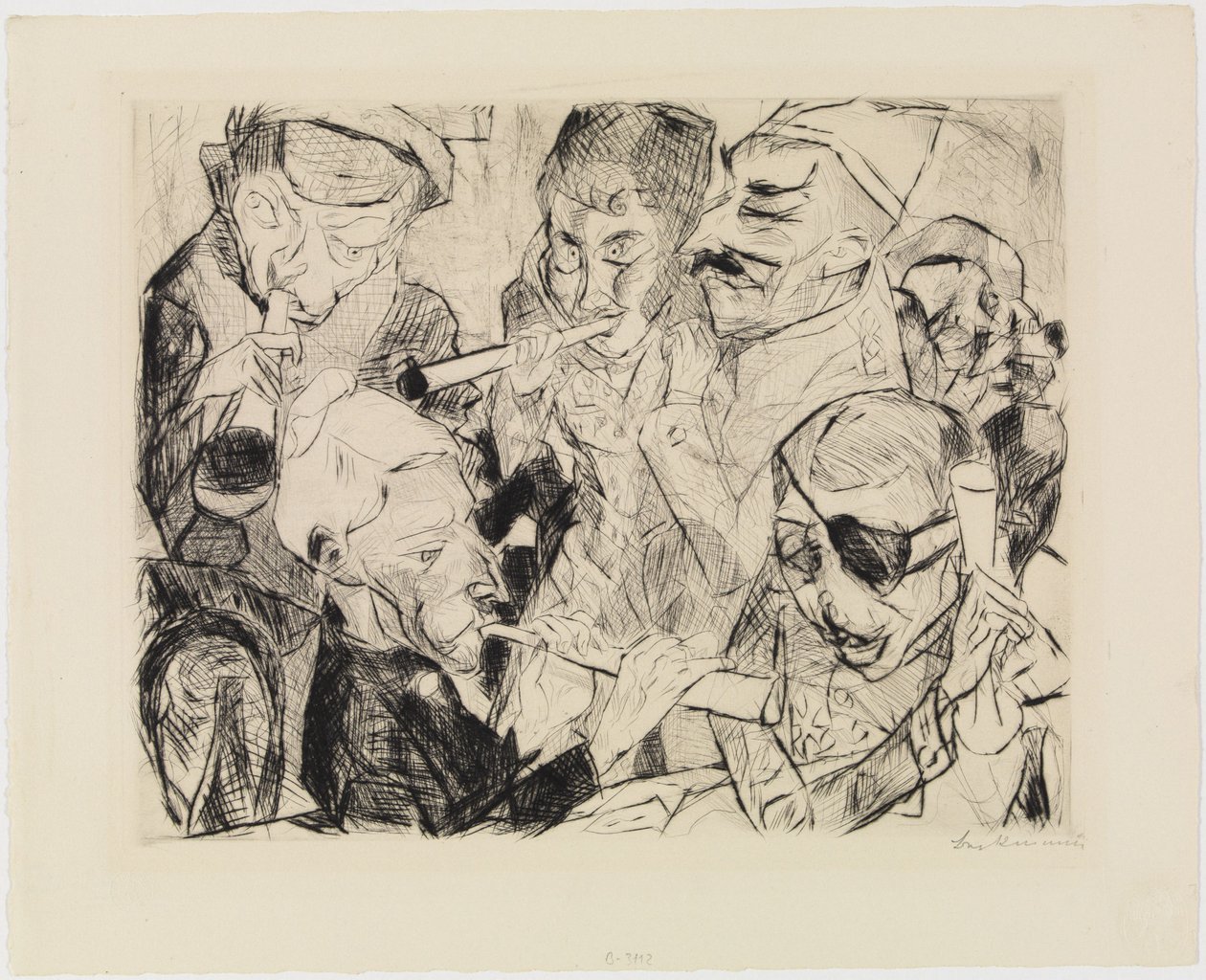 Feliz Año Nuevo 1917 de Max Beckmann