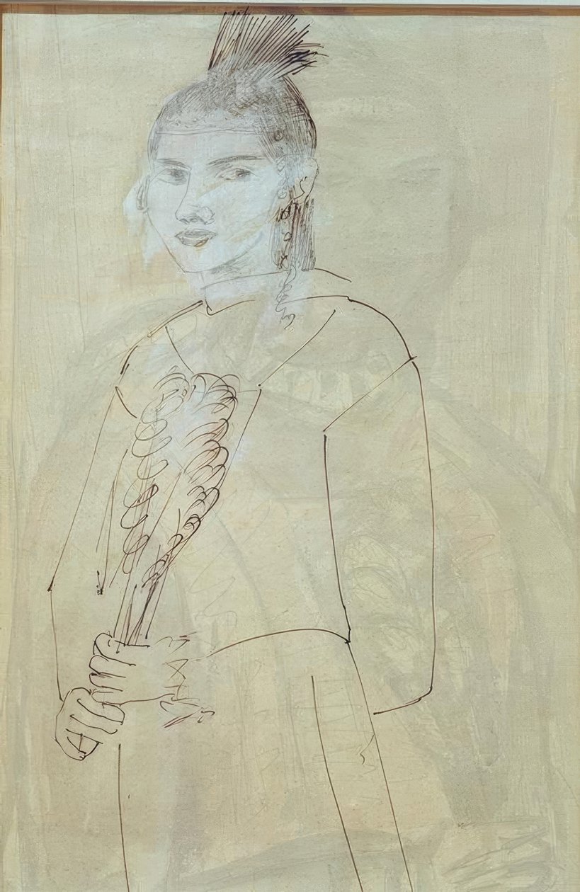 Quappi con tocado de Max Beckmann