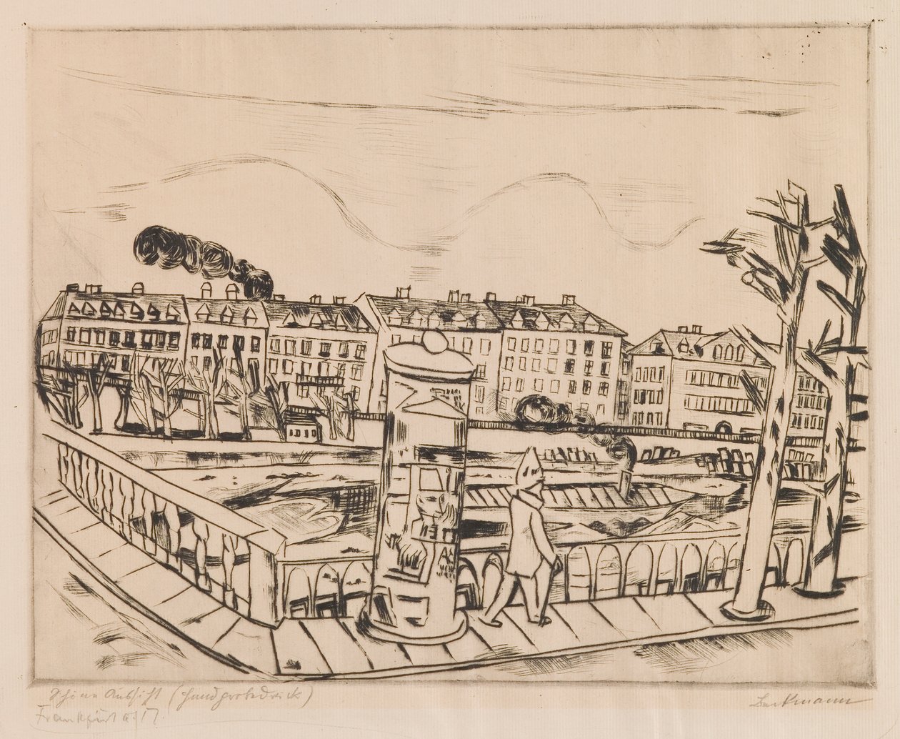 Hermosa Vista (Paisaje de Invierno) de Max Beckmann