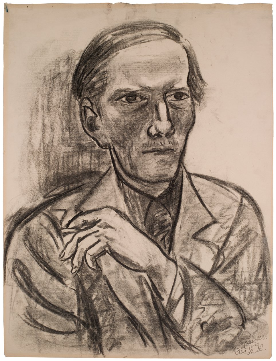 Boceto para «Retrato de Fred Conway» de Max Beckmann