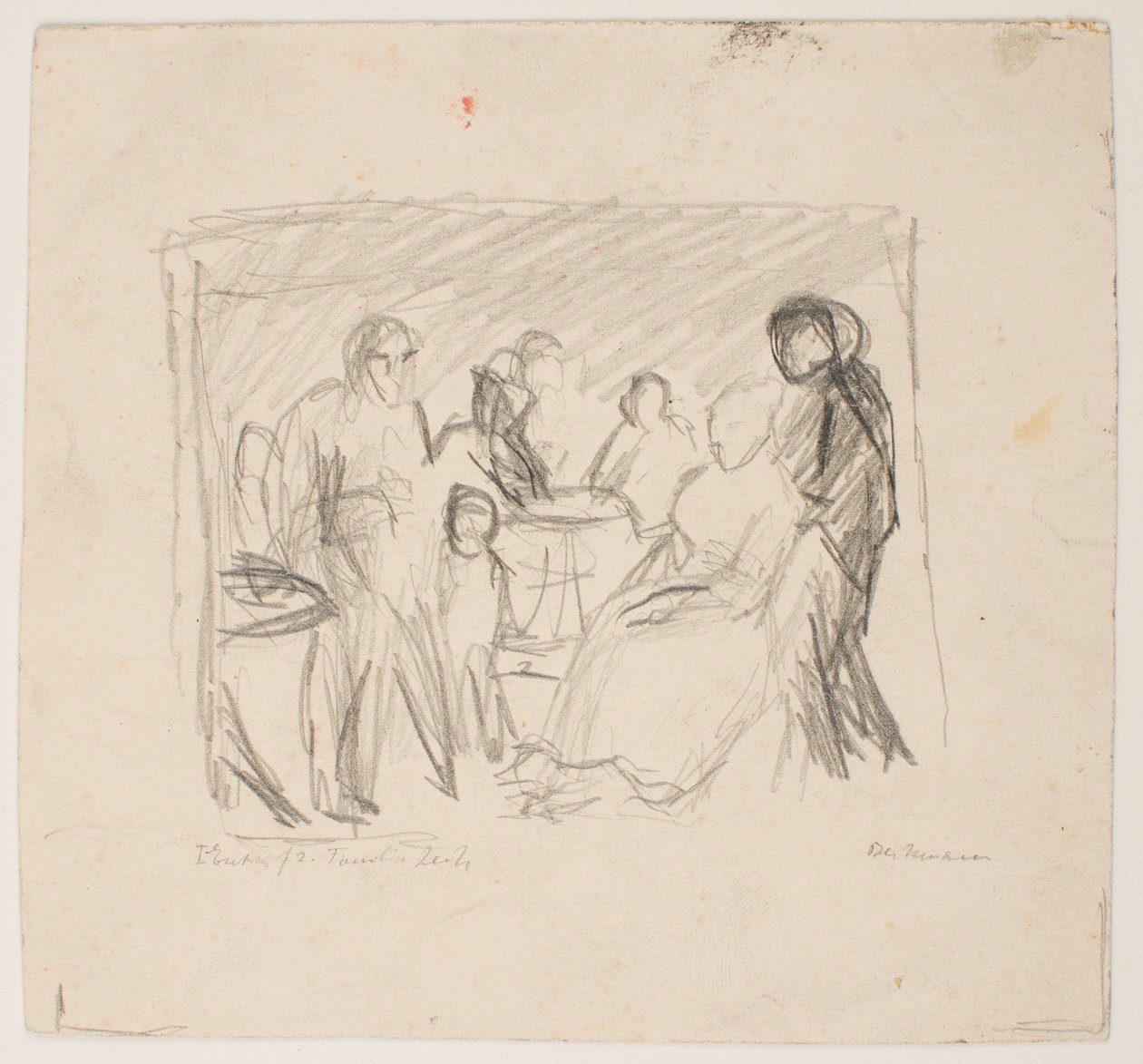 Boceto para la familia Zech de Max Beckmann