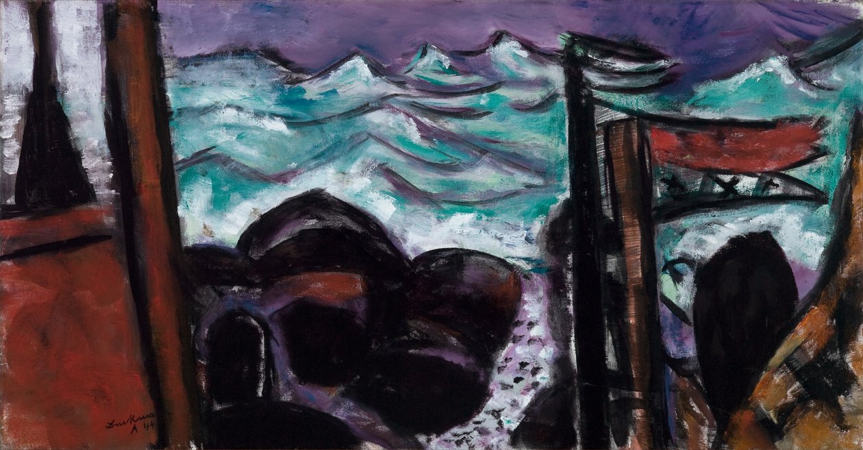 Pequeño mar tormentoso de Max Beckmann