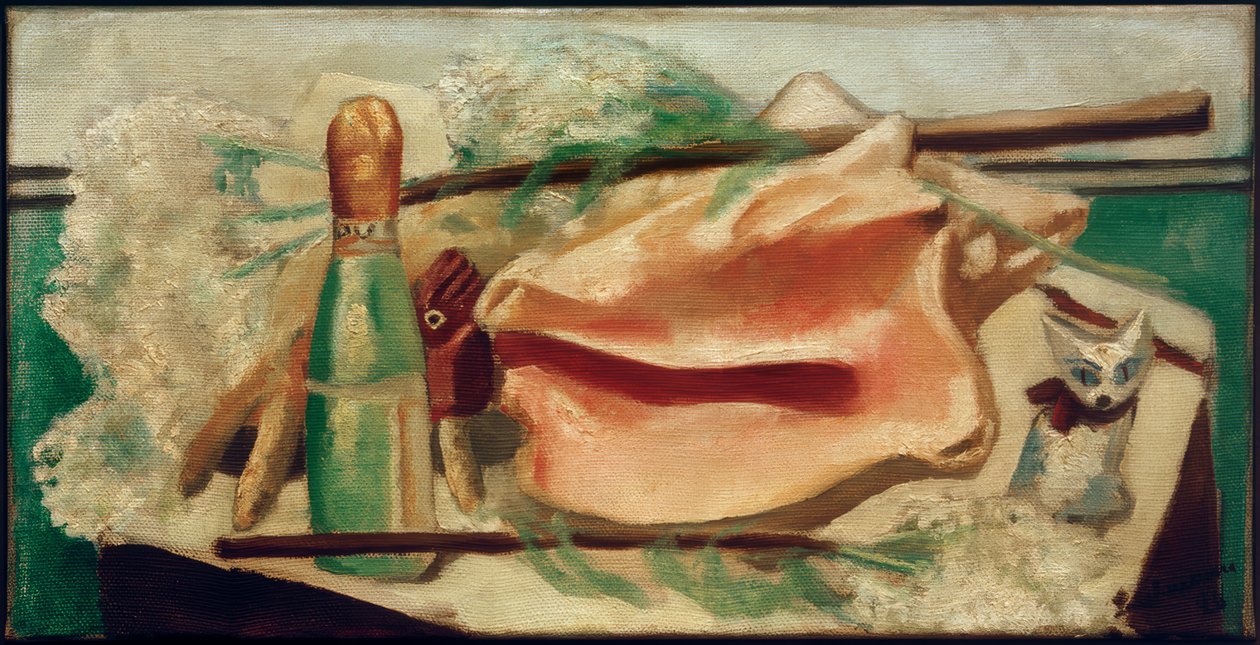 Naturaleza muerta con concha rosa de Max Beckmann