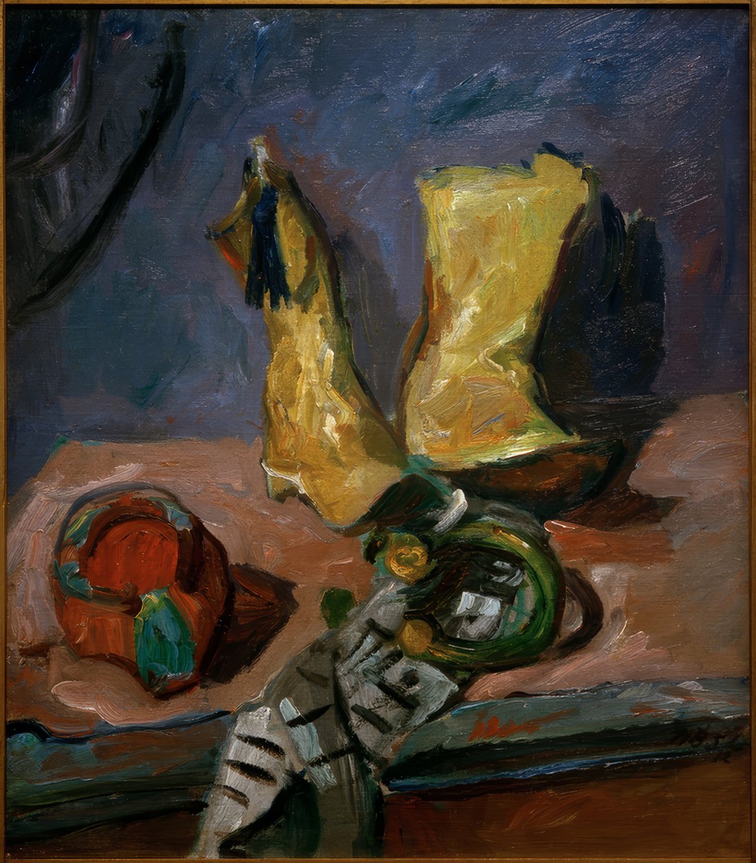 Naturaleza Muerta con Botas Amarillas de Max Beckmann