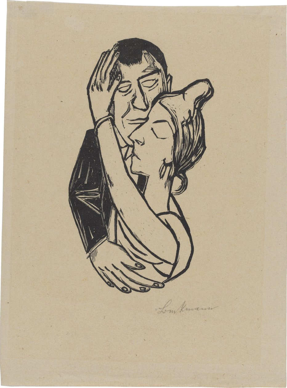 Bailarinas (lámina 2 de: Segunda carpeta Ganimedes) de Max Beckmann