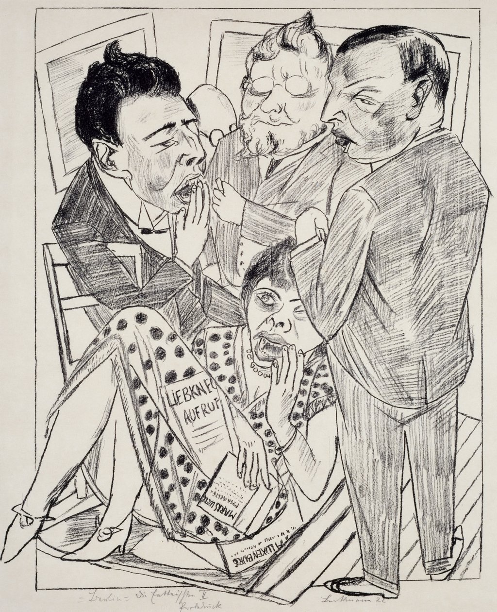 El Decepcionado II, de Max Beckmann (1884-1950), litografía. Alemania, siglo XX. de Max Beckmann
