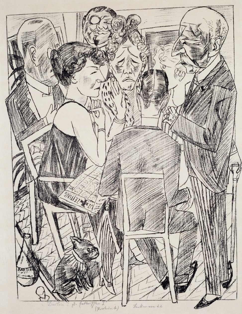 El decepcionado I, de Max Beckmann (1884-1950), litografía. Alemania, siglo XX. de Max Beckmann