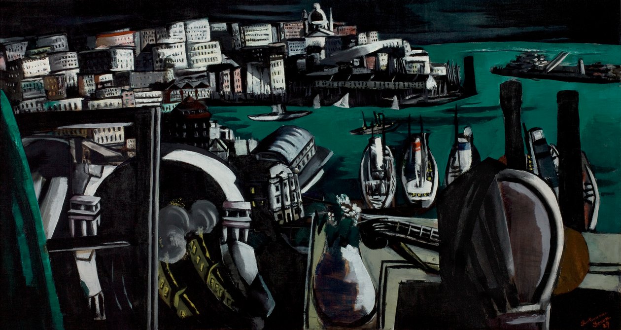 El puerto de Génova de Max Beckmann