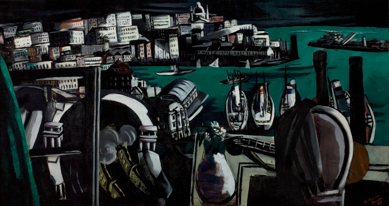 El puerto de Génova de Max Beckmann