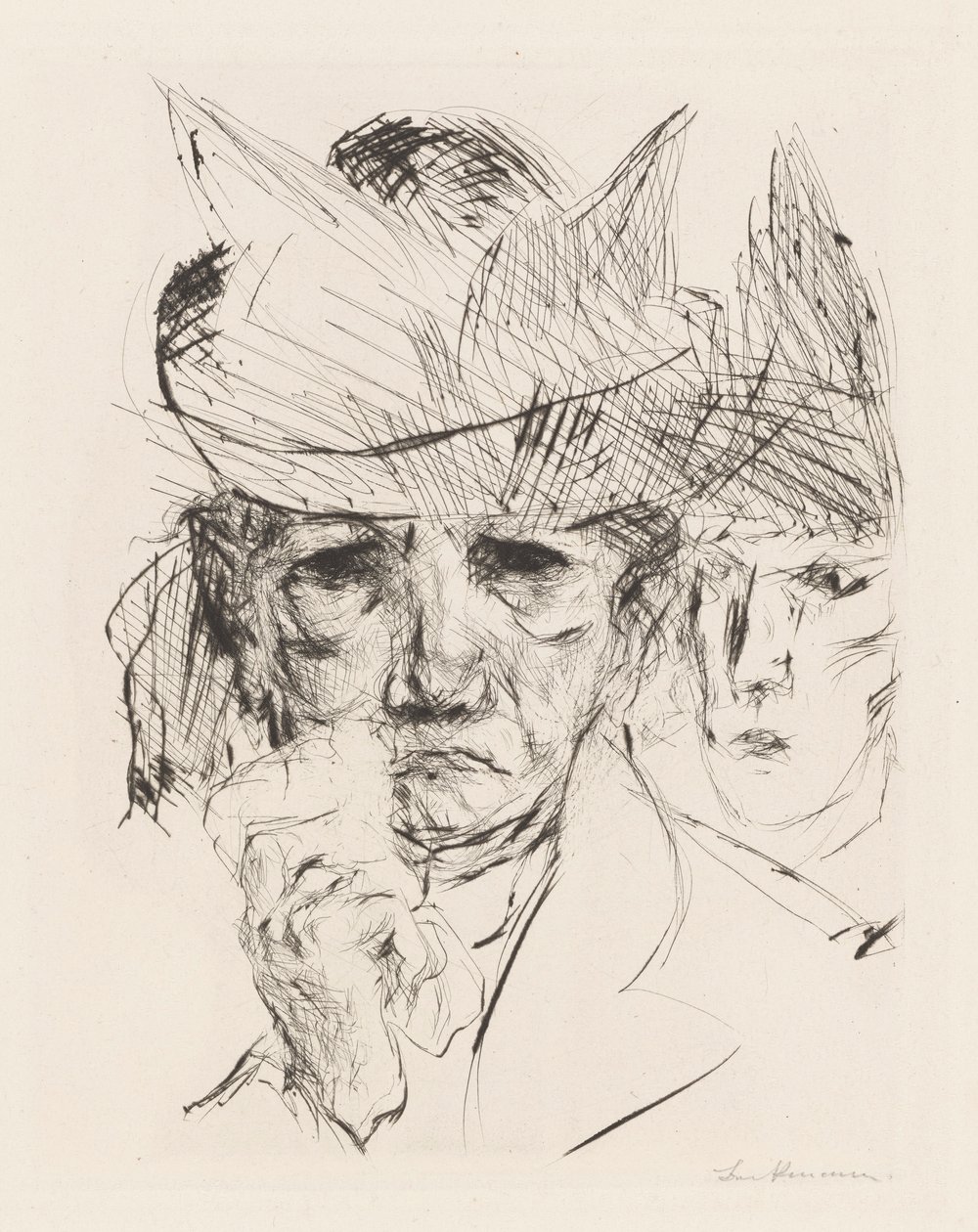 Mujer llorando de Max Beckmann