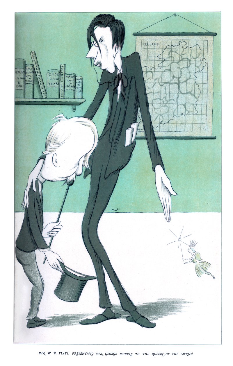 El Sr. WB Yeats, Presentando al Sr. George Moore a la Reina de las Hadas, 1904 de Henry Maximilian Beerbohm