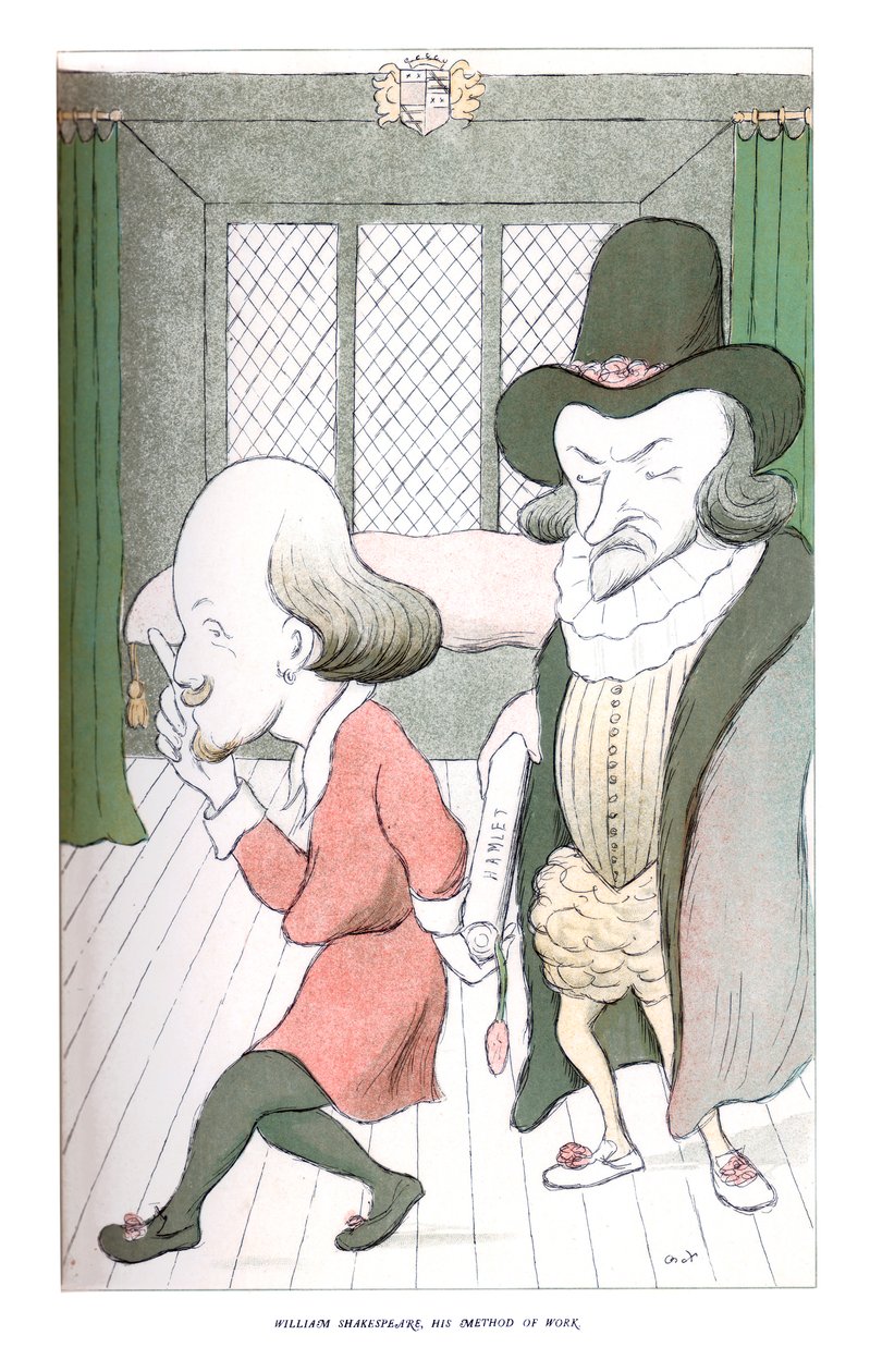 William Shakespeare, Su método de trabajo, 1904 de Henry Maximilian Beerbohm