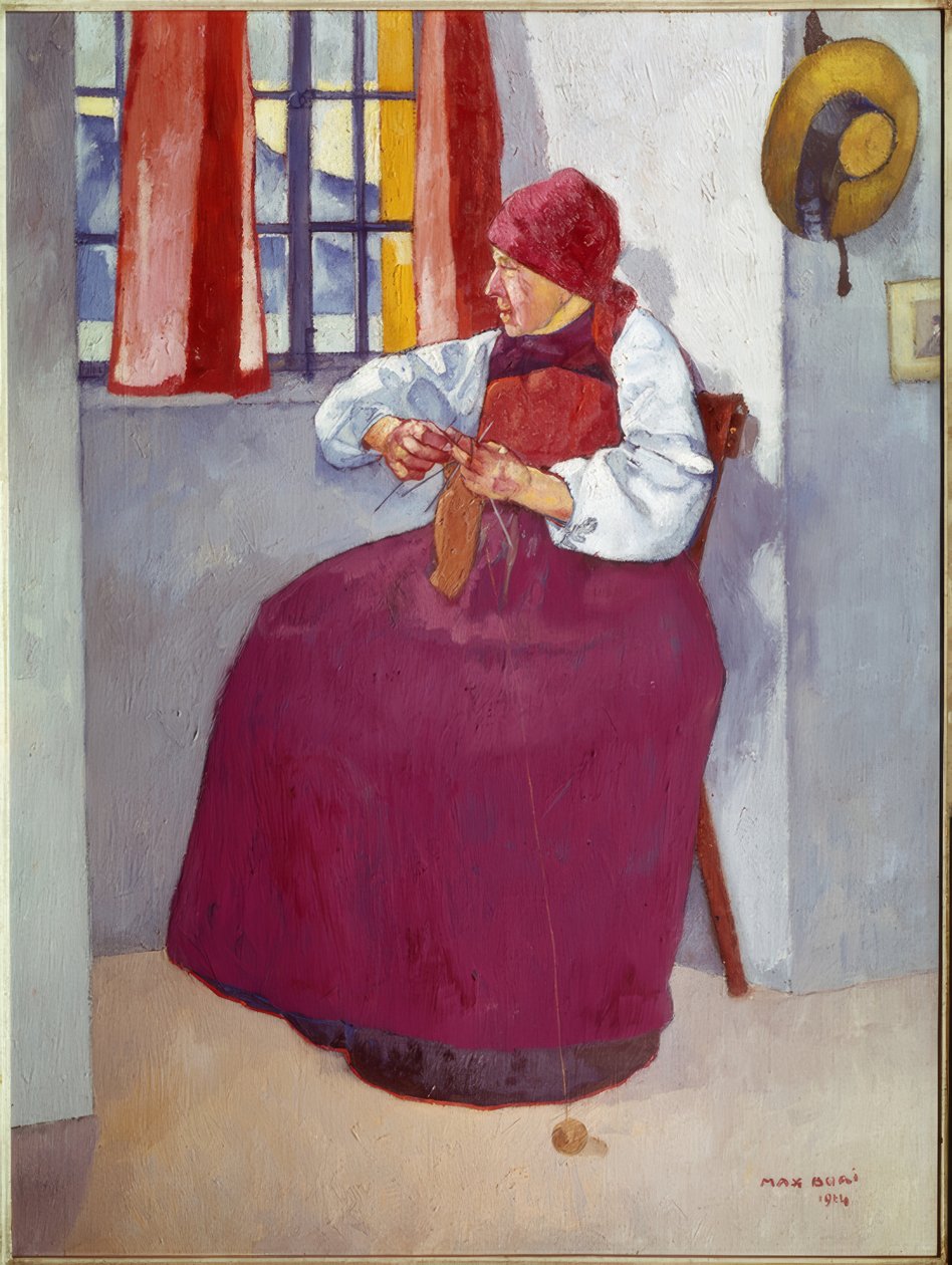 Mujer tejedora de Max Buri
