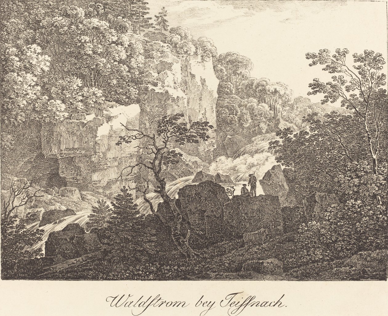 Waldstrom cerca de Teissnach de Max Joseph Wagenbauer