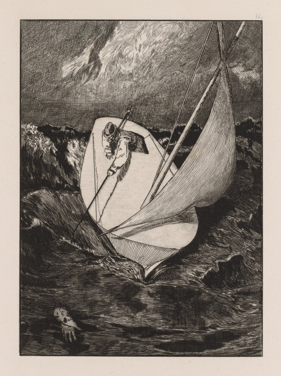 Un Guante: El Rescate, 1880 de Max Klinger