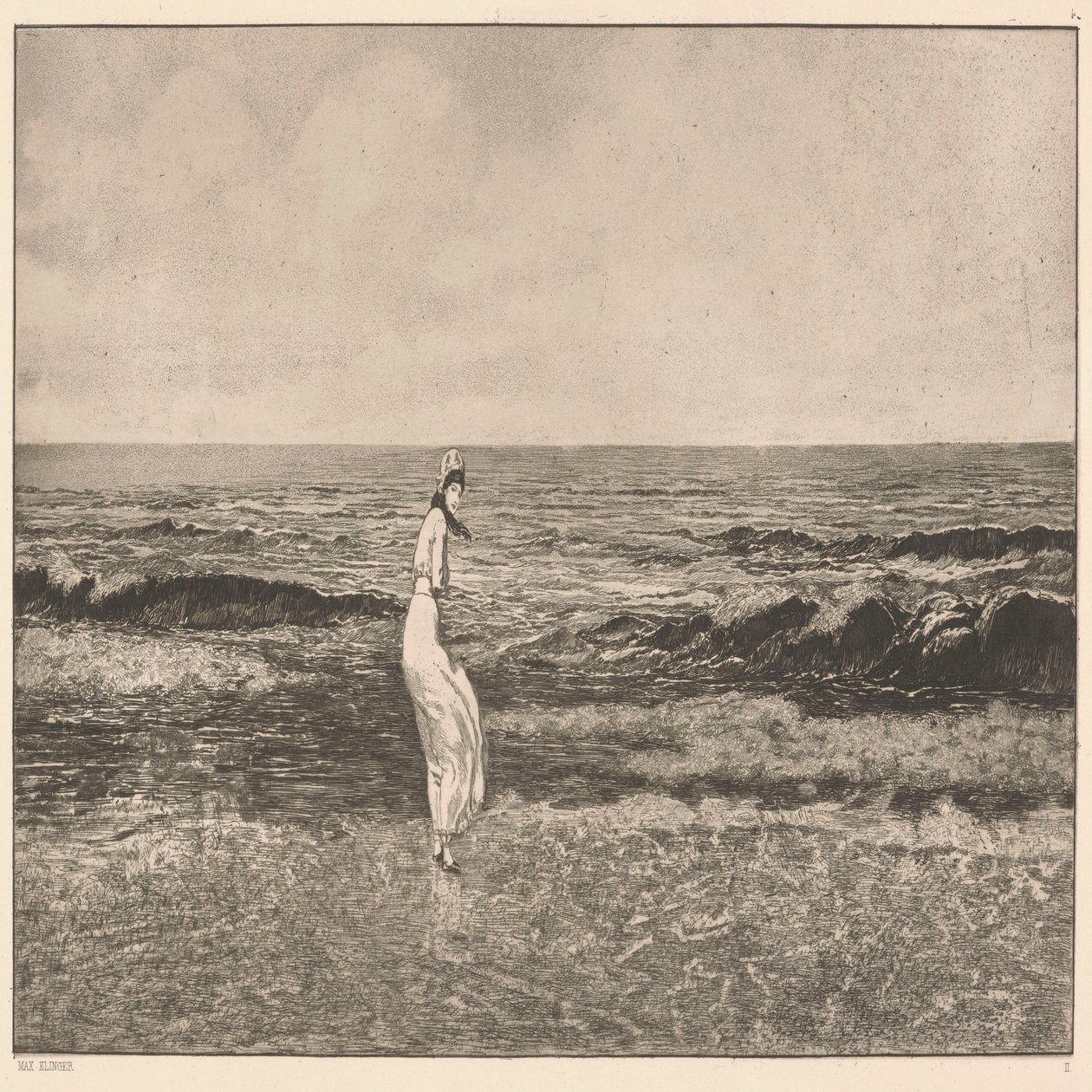Junto al mar. de Max Klinger