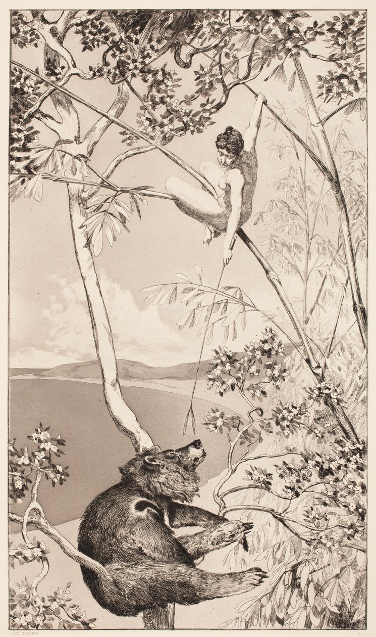 Oso y hada de Max Klinger
