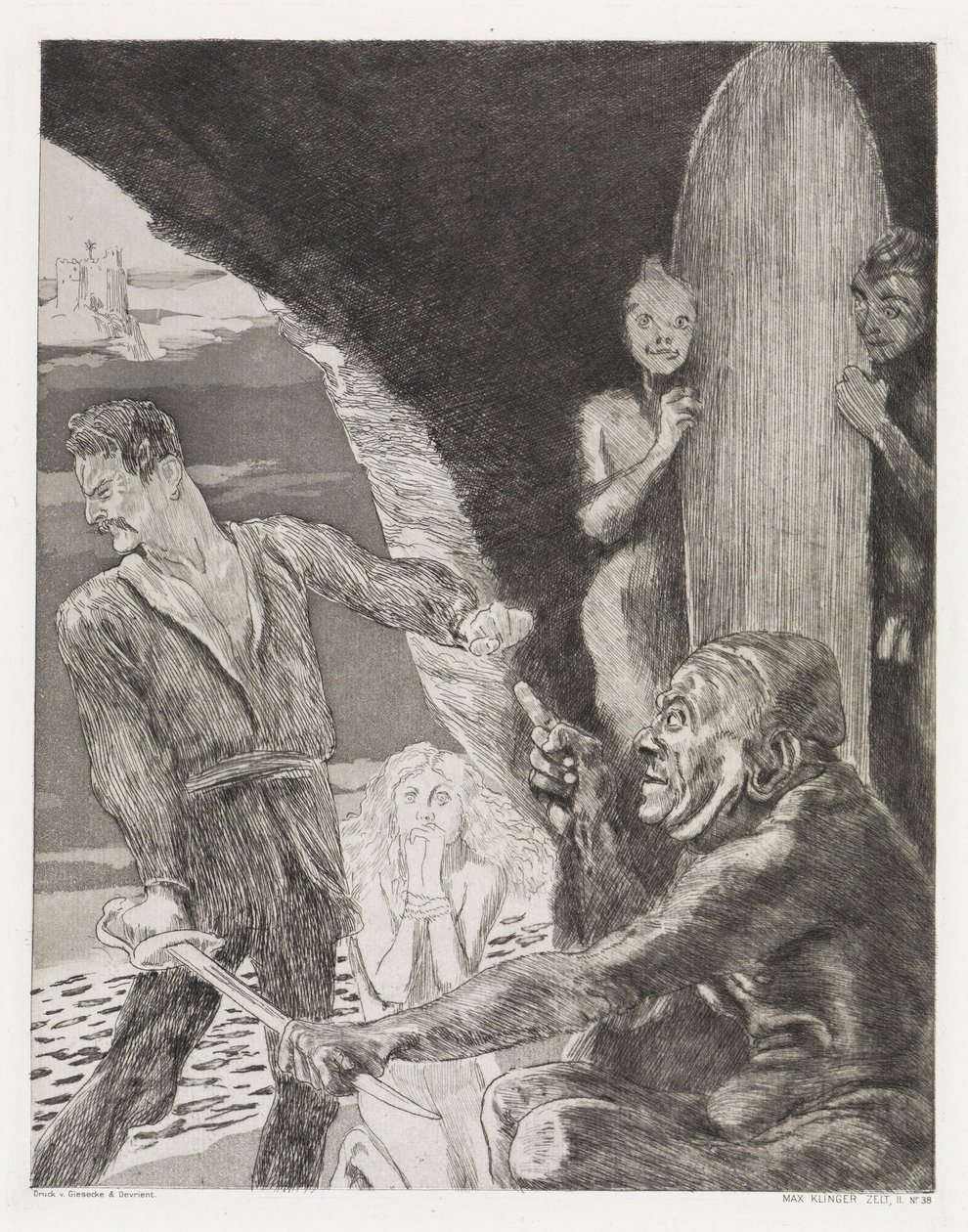 Condición (Tienda de campaña, Opus XIV, 2.ª parte, n.º 38) de Max Klinger