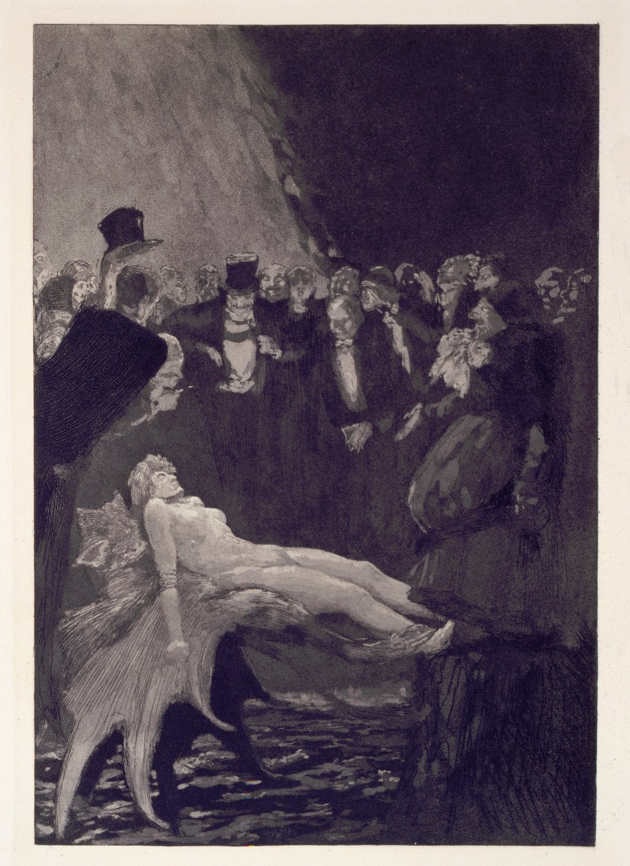 «Encadenado», lámina n.º 11 de la serie «Una vida: Opus VIII» de Max Klinger