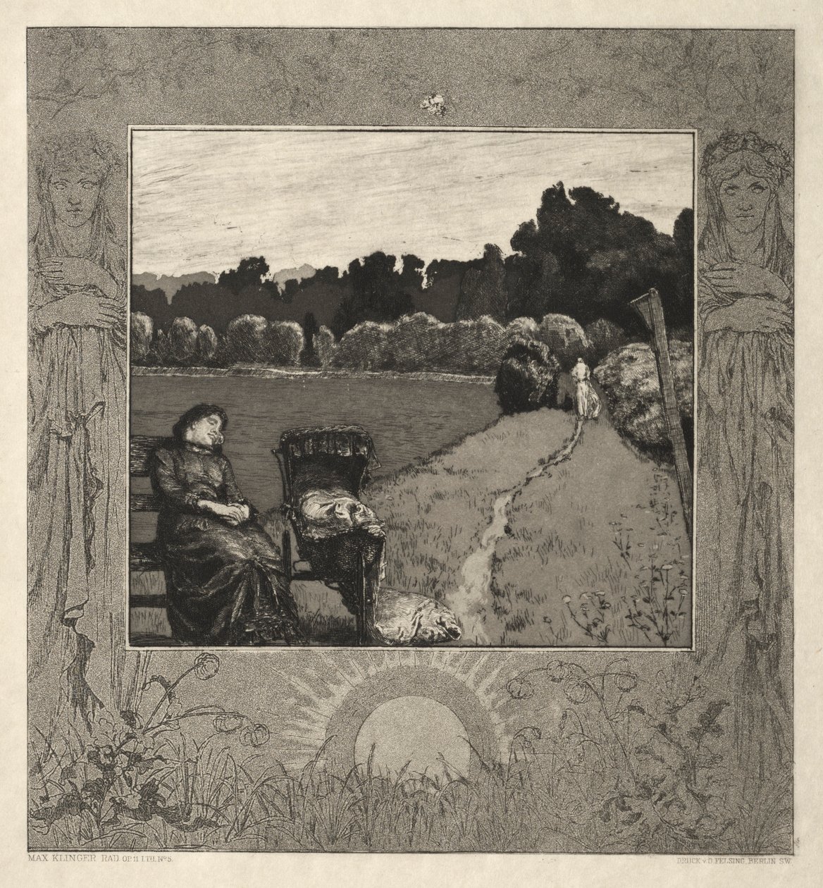 Niño, de Sobre la muerte, Parte I, Opus XI Kind, Vom Tode, Erster Teil, Opus XI, 1889 de Max Klinger