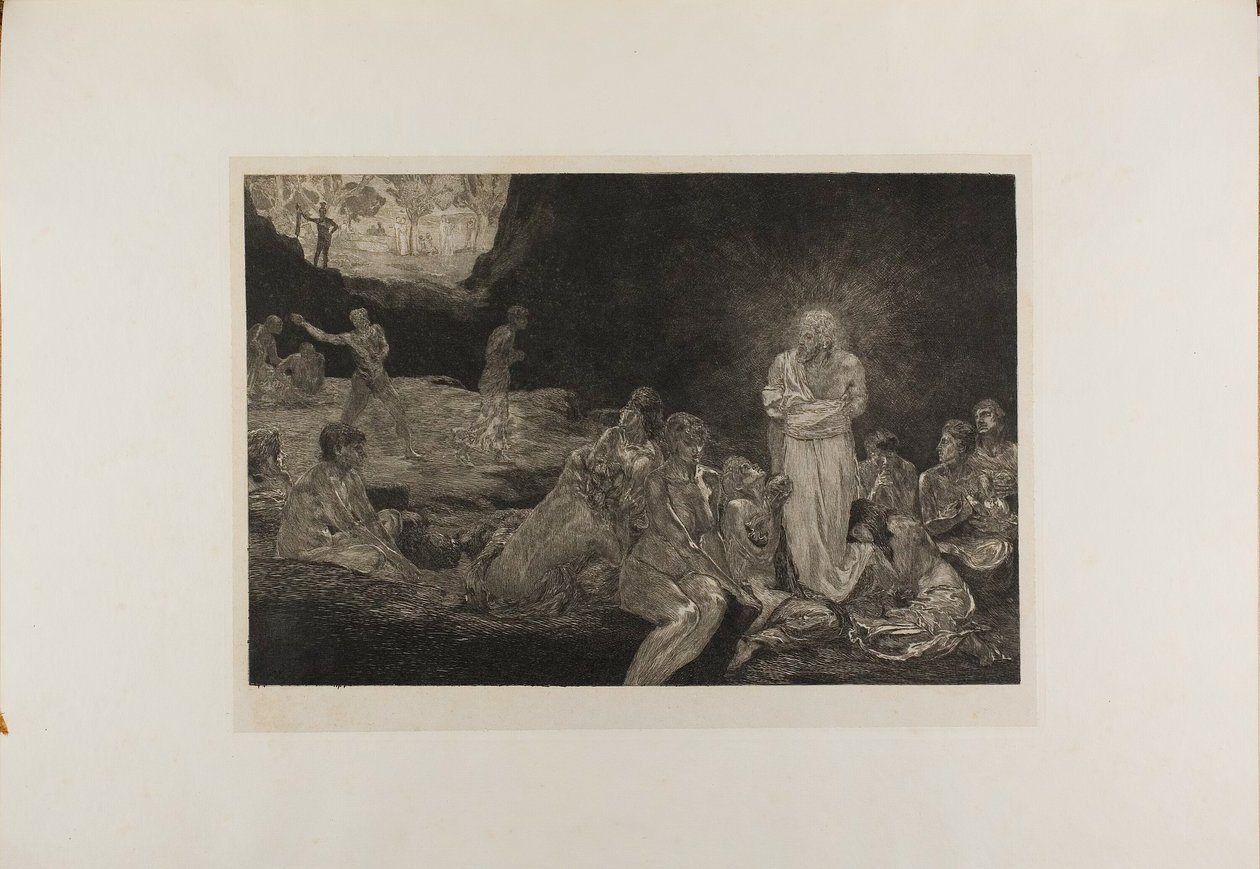 Cristo y las mujeres pecadoras, placa trece de Una vida de Max Klinger