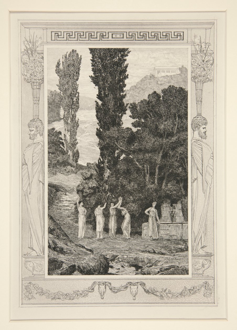 Figuras clásicas (psique errante) de Max Klinger